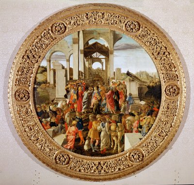 De aanbidding der koningen door Sandro Botticelli
